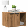 Vidaxxl Katzentoilette 60x40x40 cm aus handgefertigtem Holz, handwerklich eichenfarben