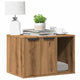 Vidaxxl Katzentoilette 60x40x40 cm aus handgefertigtem Holz, handwerklich eichenfarben