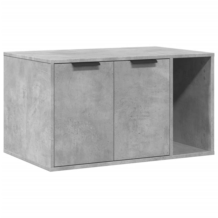 Vidaxxl Katzentoilette 80x50x45 cm Holzwerkstoff Betongrau