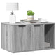 Vidaxxl Katzentoilette 80x50x45 cm, Holzwerkstoff, Farbe Sonoma-Eiche, Grau