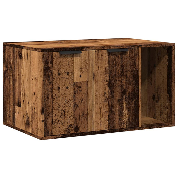 Vidaxxl Katzentoilette 80x50x45 cm fertiges Holz, altholzfarben