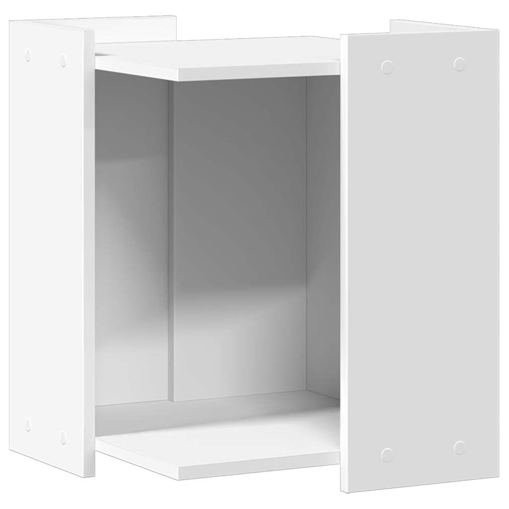 Vidaxl Kattenbakkast 42x42x51 cm verarbeitetes Holz weiß