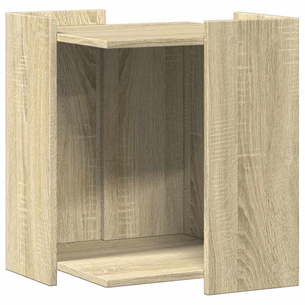 Vidaxl Cattenbakkast 42x42x51 cm verarbeitetes Holz Sonoma Eichefarbe