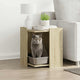 Vidaxl Cattenbakkast 42x42x51 cm verarbeitetes Holz Sonoma Eichefarbe