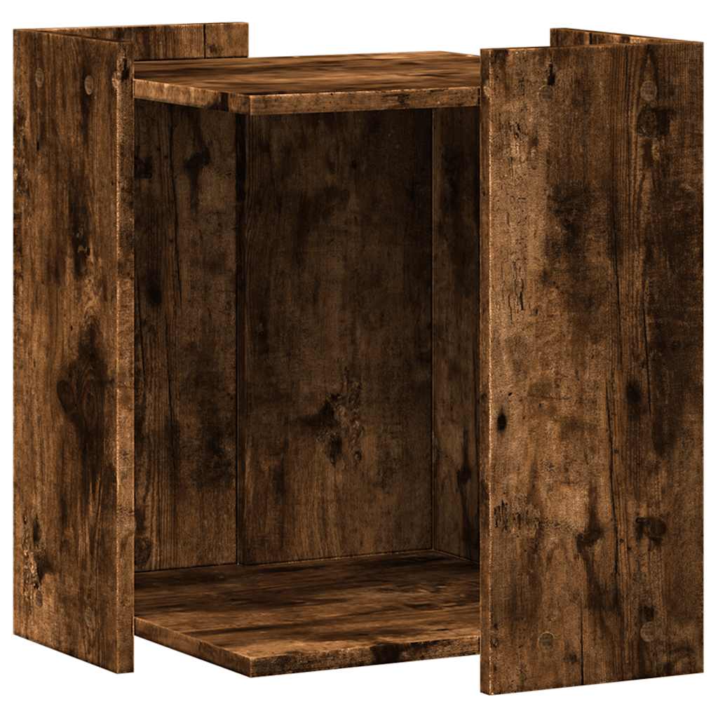 Vidaxl Cattenbakkast 42x42x51 cm verarbeiteter Holzgeräuchchen -Eiche gefärbt
