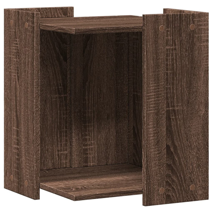 Vidaxl Kattenbakkast 42x42x51 cm geschnittene Holzbraune -Eichen
