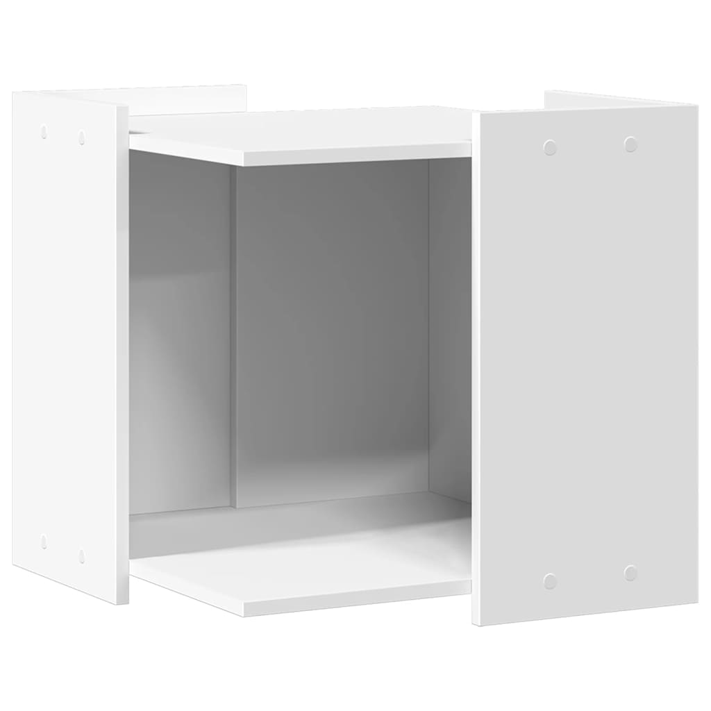 Vidaxl Kattenbakkast 53x53x51 cm verarbeitetes Holz weiß