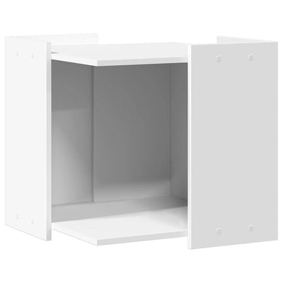 Vidaxl Kattenbakkast 53x53x51 cm verarbeitetes Holz weiß