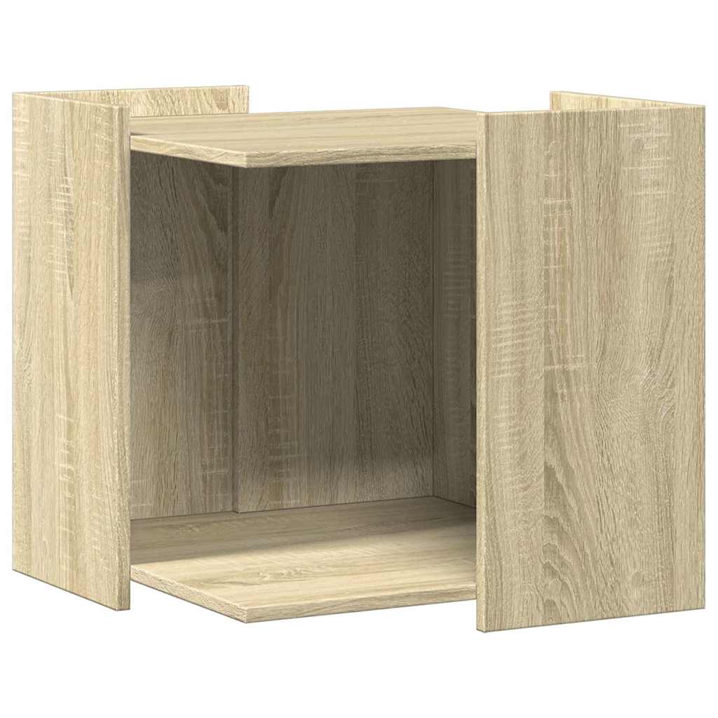 Vidaxl Cattenbakkast 53x53x51 cm verarbeitetes Holz Sonoma Eichefarbe