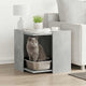 VIDAXL Kattenbakkast 53x53x51 cm verarbeitete Holzbetongrijs
