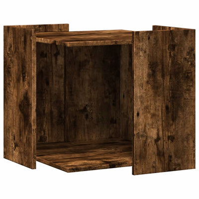 Vidaxl Cattenbakkast 53x53x51 cm Propertiertes Holzgeräuchchen -Eiche gefärbt