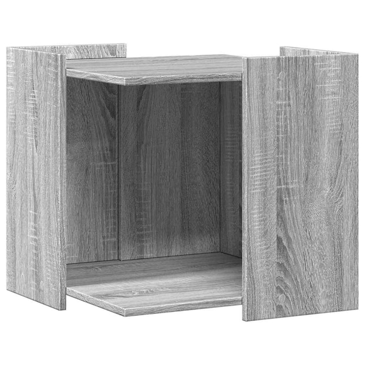 Vidaxl Cattenbakkast 53x53x51 cm verarbeitetes Holzgrau Sonoma Eiche Farbe