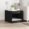 Vidaxl Kattenbakkast 47x59x42 cm verarbeitetes Holzschwarz