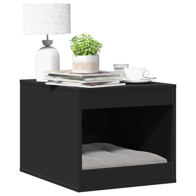 Vidaxl Kattenbakkast 47x59x42 cm verarbeitetes Holzschwarz