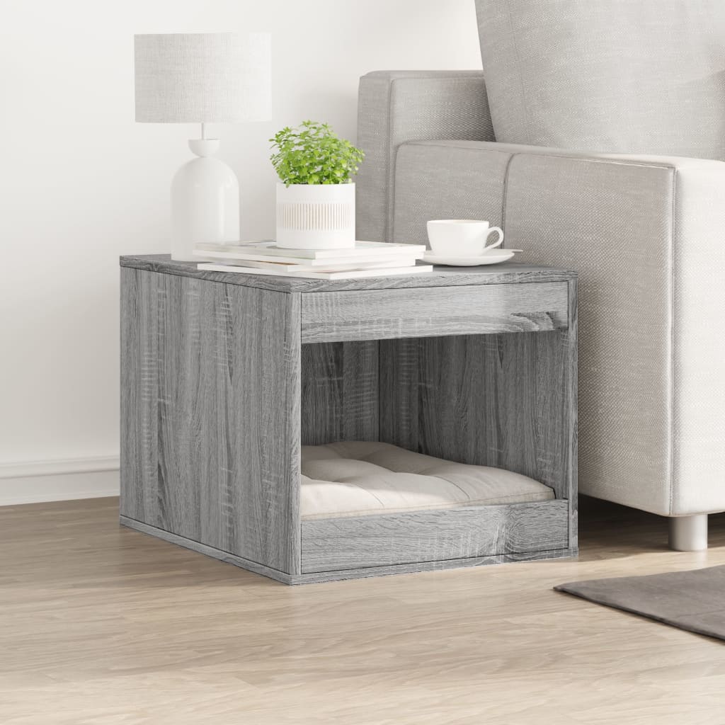 Vidaxl Cattenbakkast 47 x 59 x 42 cm verarbeitetes Holzgrau Sonoma Eiche Farbe