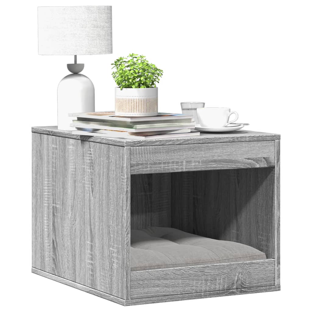 Vidaxl Cattenbakkast 47 x 59 x 42 cm verarbeitetes Holzgrau Sonoma Eiche Farbe