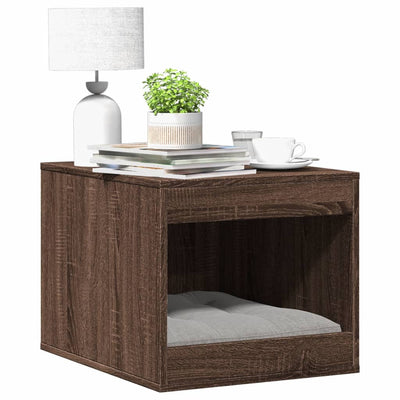 Vidaxl Kattenbakkast 47x59x42 cm verarbeiteter Holzbraun -Eich