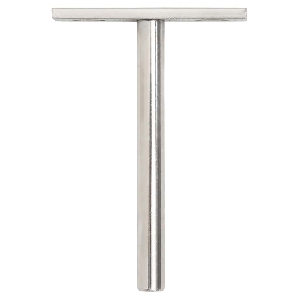 Vidaxl schwimmende Plankenträger 12st Invisible Ø10x100 mm Kohlenstoffstahl
