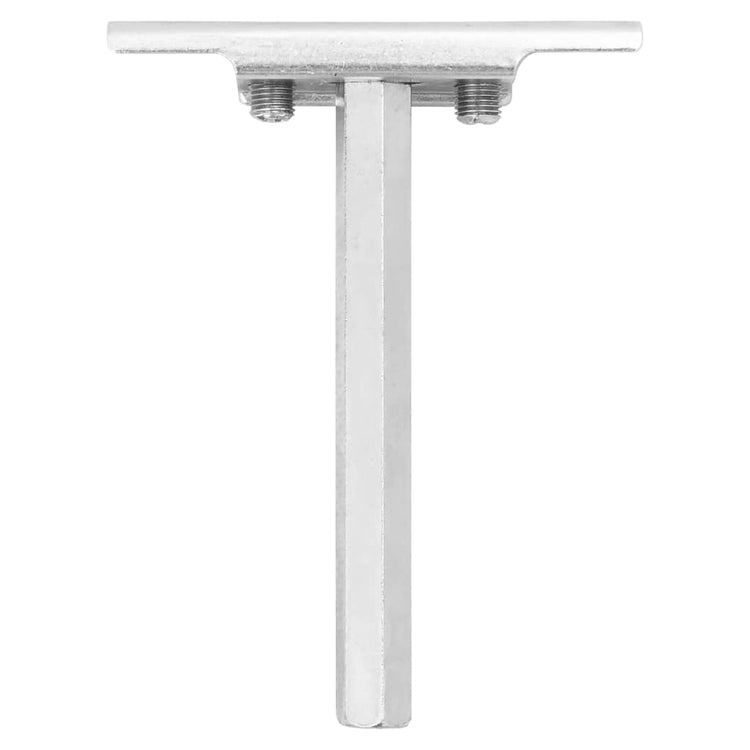 Vidaxl schwimmende Plankenträger 12st Invisible Ø12x100 mm Kohlenstoffstahl