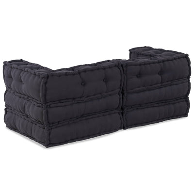 Vidaxl Modulsofa 2 Stk. Anthrazit 140 x 70 x 56 cm Stoff