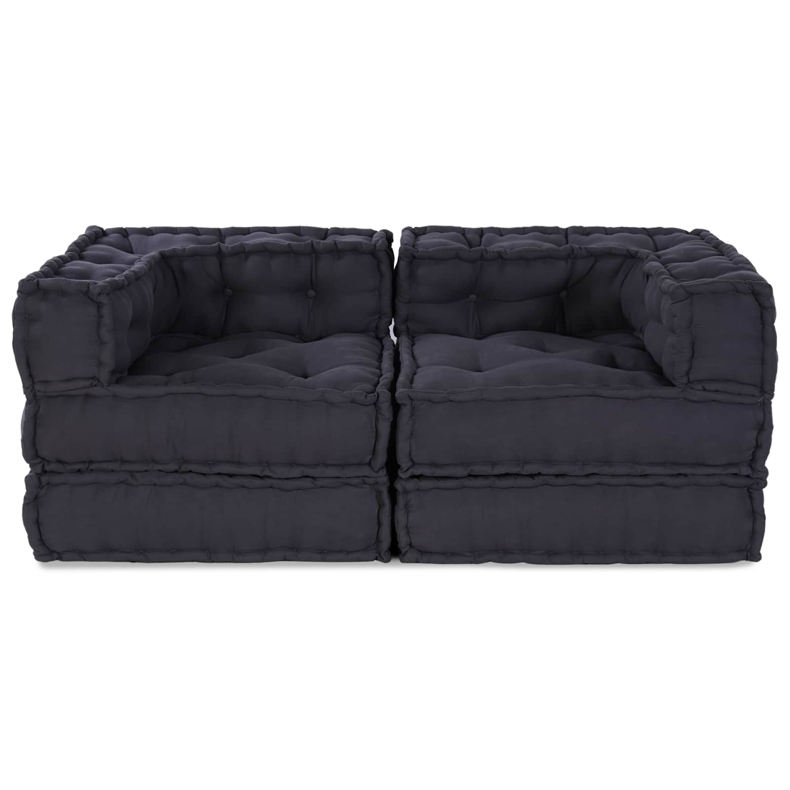 Vidaxl Modulsofa 2 Stk. Anthrazit 140 x 70 x 56 cm Stoff