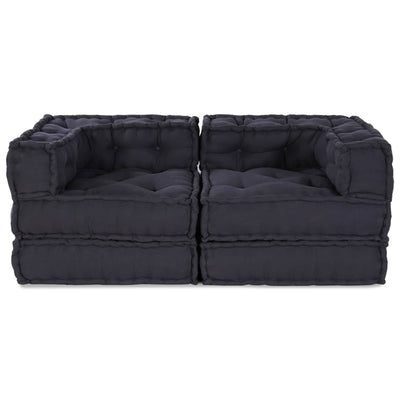 Vidaxl Modulsofa 2 Stk. Anthrazit 140 x 70 x 56 cm Stoff