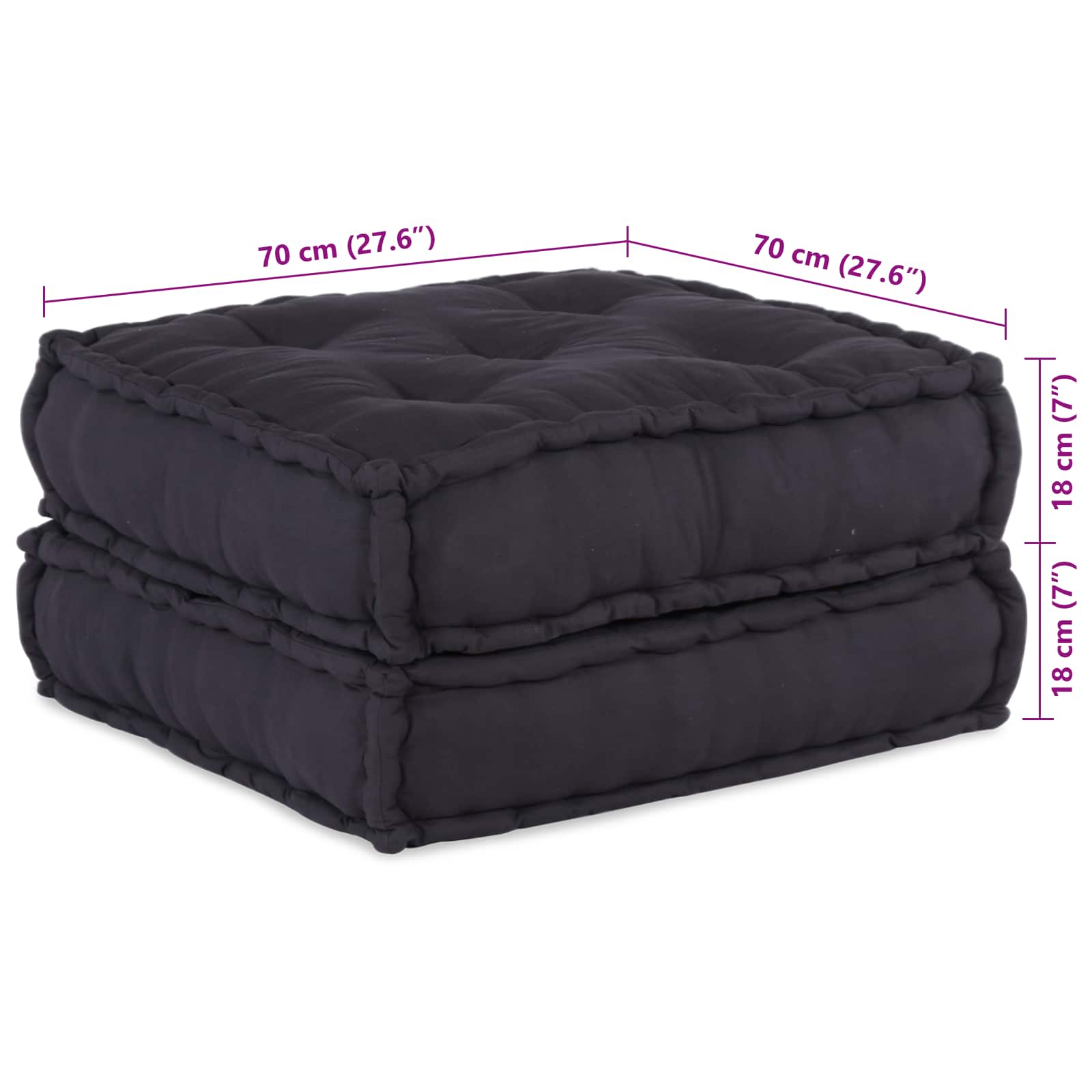 Vidaxl Modulsofa 2 Stk. Anthrazit 140 x 70 x 36 cm Stoff