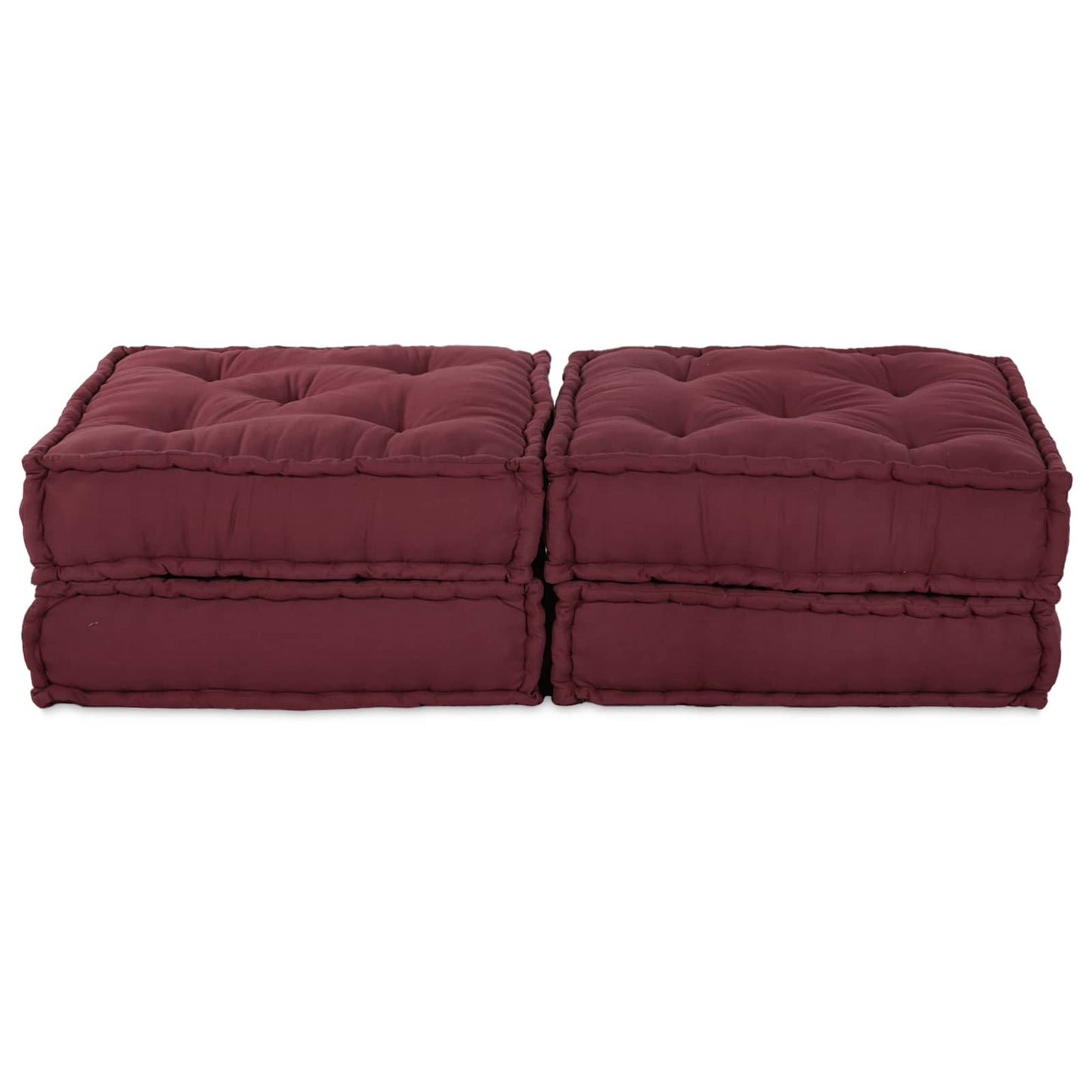VidaXL Modulsofa 2 Stk. Bordeaux 140 x 70 x 36 cm Stoff