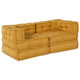 Vidaxl modulares Sofa 2 Stück gelb 140 x 70 x 56 cm Stoff