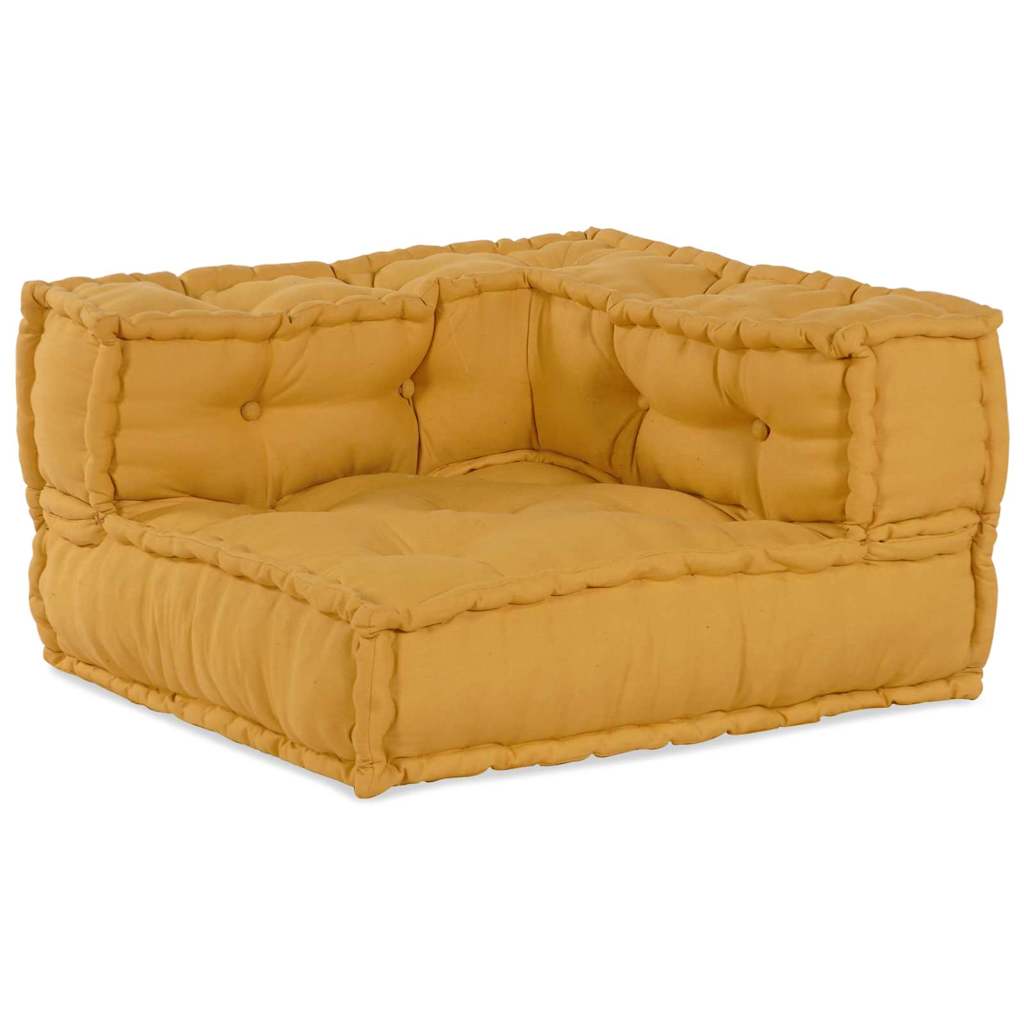 Vidaxl modulares Sofa 2 Stück gelb 140 x 70 x 56 cm Stoff