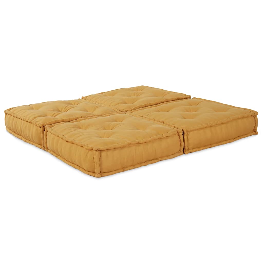 Vidaxl modulares Sofa 2 Stück gelb 140 x 70 x 36 cm Stoff