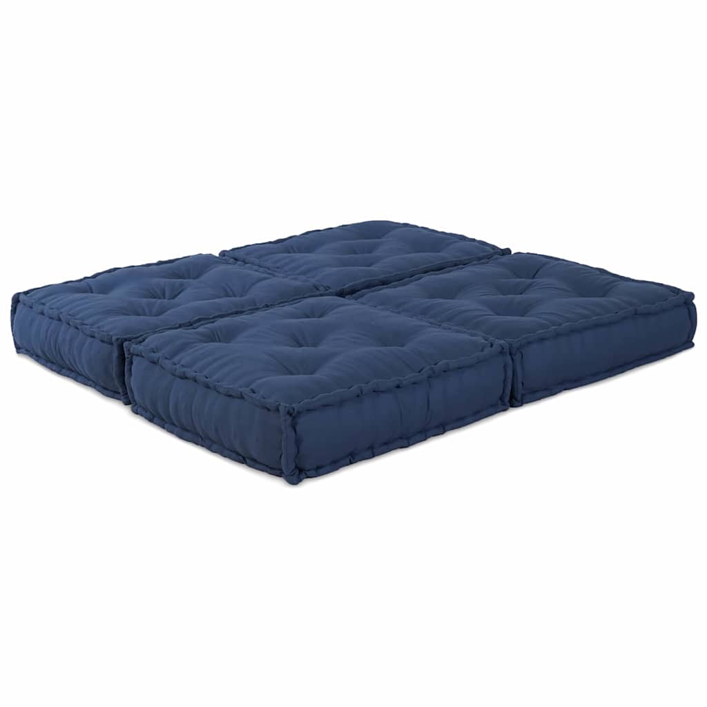Vidaxl modulares Sofa 2 Stück Indigo 140 x 70 x 36 cm Stoff