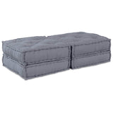 Vidaxl modulares Sofa 2 Stück grau 140 x 70 x 36 cm Stoff - afbeelding 1