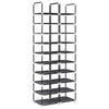VidaXL Schuhregale 2 Stk. 33x33x174 cm Vlies 10-lagig schwarz