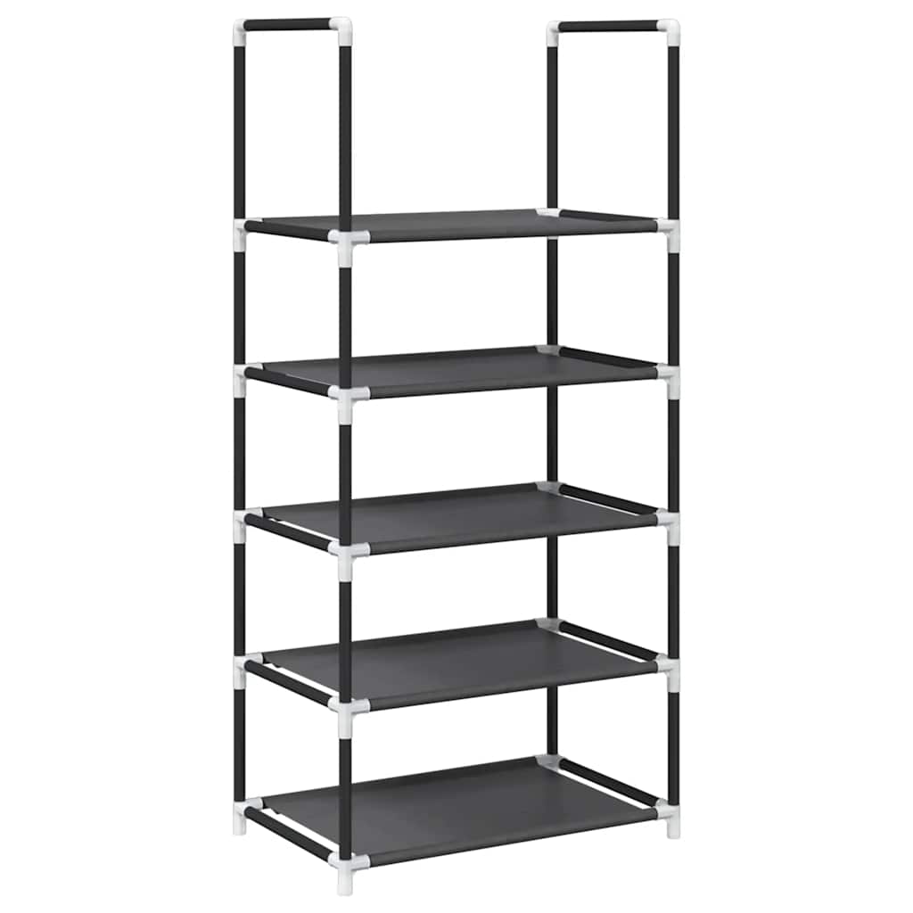 Vidaxx Schuhregal 5-lagig 44x28x94 cm Vliesstoff schwarz