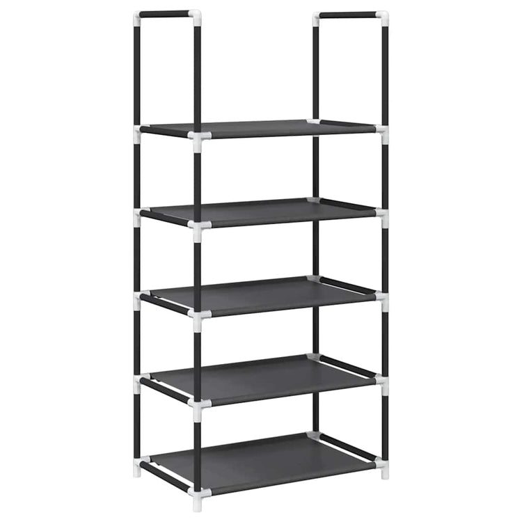 Vidaxx Schuhregal 5-lagig 44x28x94 cm Vliesstoff schwarz