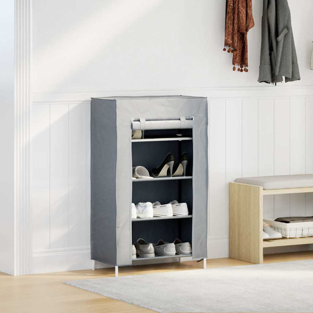 Vidaxx Schuhschrank 60,5x30x97 cm grau Vlies