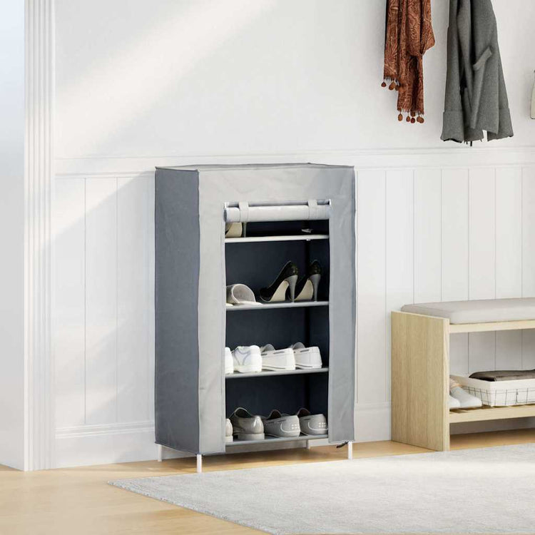 Vidaxx Schuhschrank 60,5x30x97 cm grau Vlies