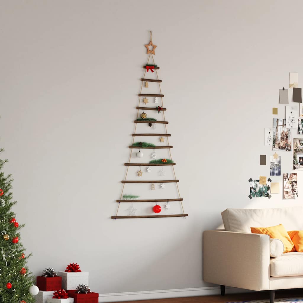 Vidaxx hängender Weihnachtsbaum mit Spitzenstern 74x150 cm Naturzweig