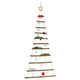 Vidaxx hängender Weihnachtsbaum mit Spitzenstern 74x150 cm Naturzweig
