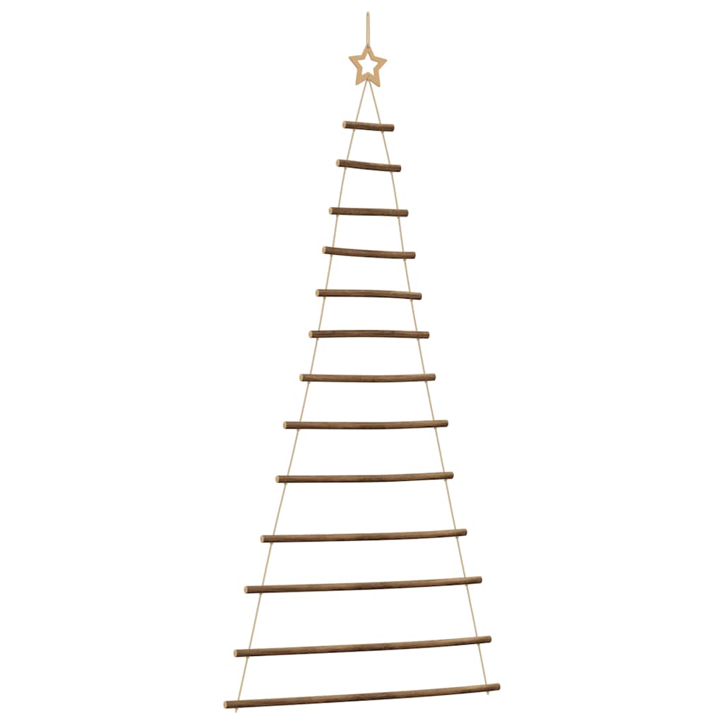 VidaXL hängender Weihnachtsbaum mit Spitzenstern 86x180 cm Naturzweig