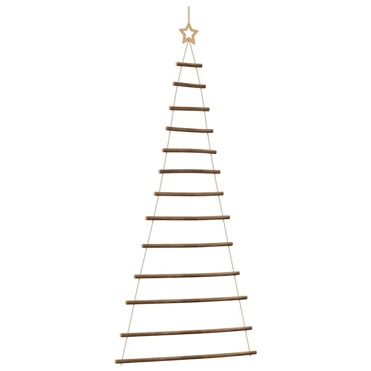 VidaXL hängender Weihnachtsbaum mit Spitzenstern 86x180 cm Naturzweig