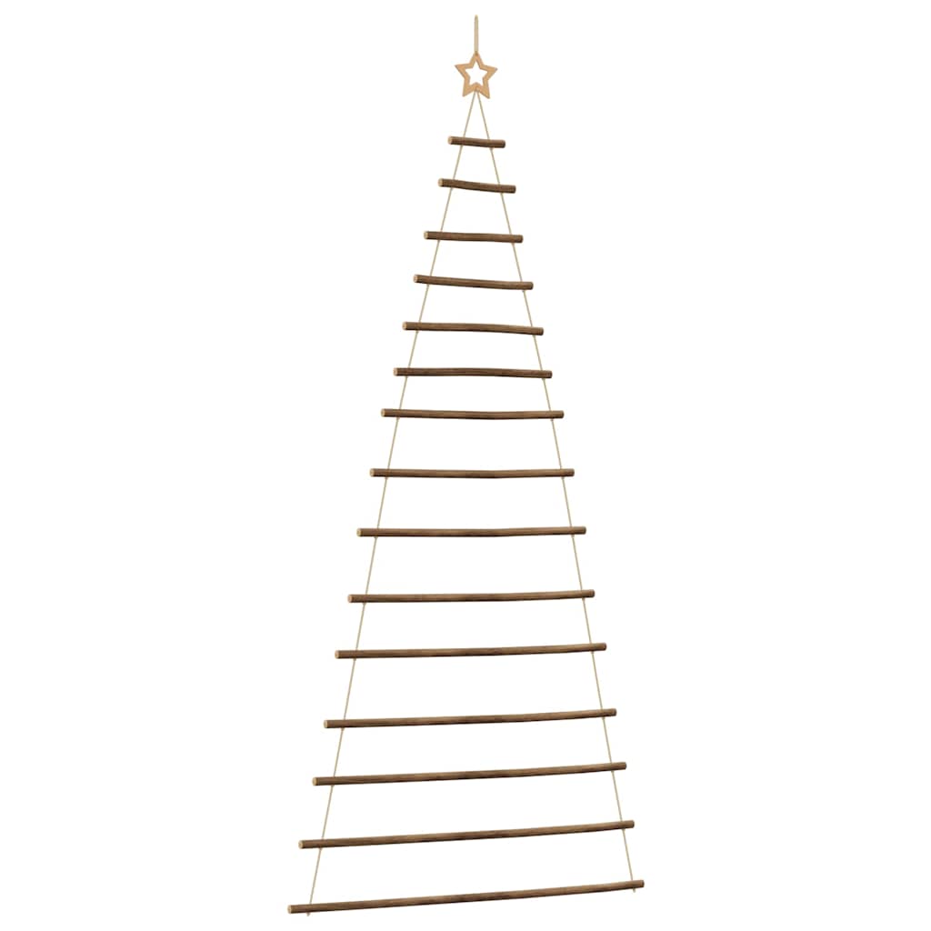 VidaXL hängender Weihnachtsbaum mit Spitzenstern 100x210 cm Naturzweig