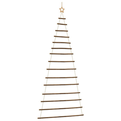 VidaXL hängender Weihnachtsbaum mit Spitzenstern 100x210 cm Naturzweig