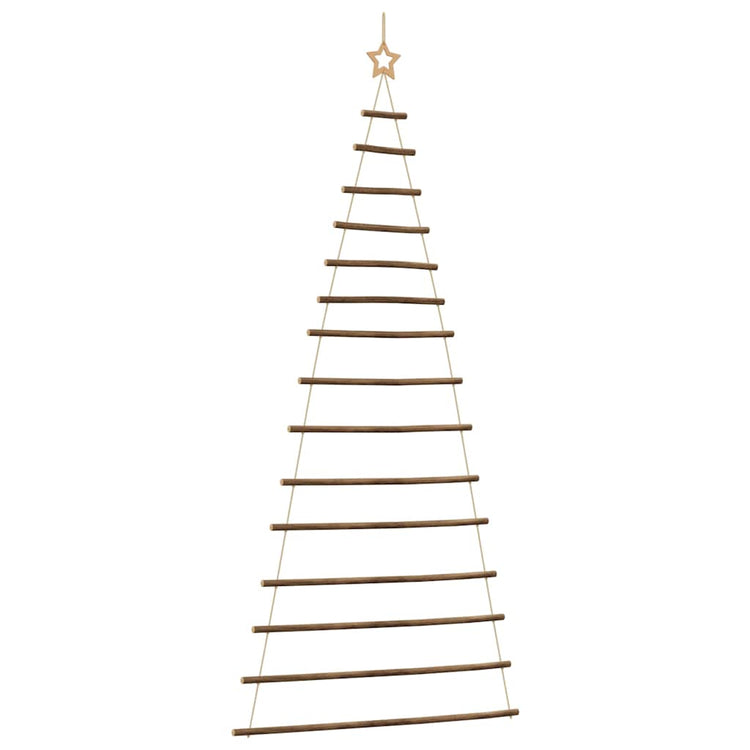 VidaXL hängender Weihnachtsbaum mit Spitzenstern 100x210 cm Naturzweig