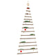 VidaXL hängender Weihnachtsbaum mit Spitzenstern 100x210 cm Naturzweig