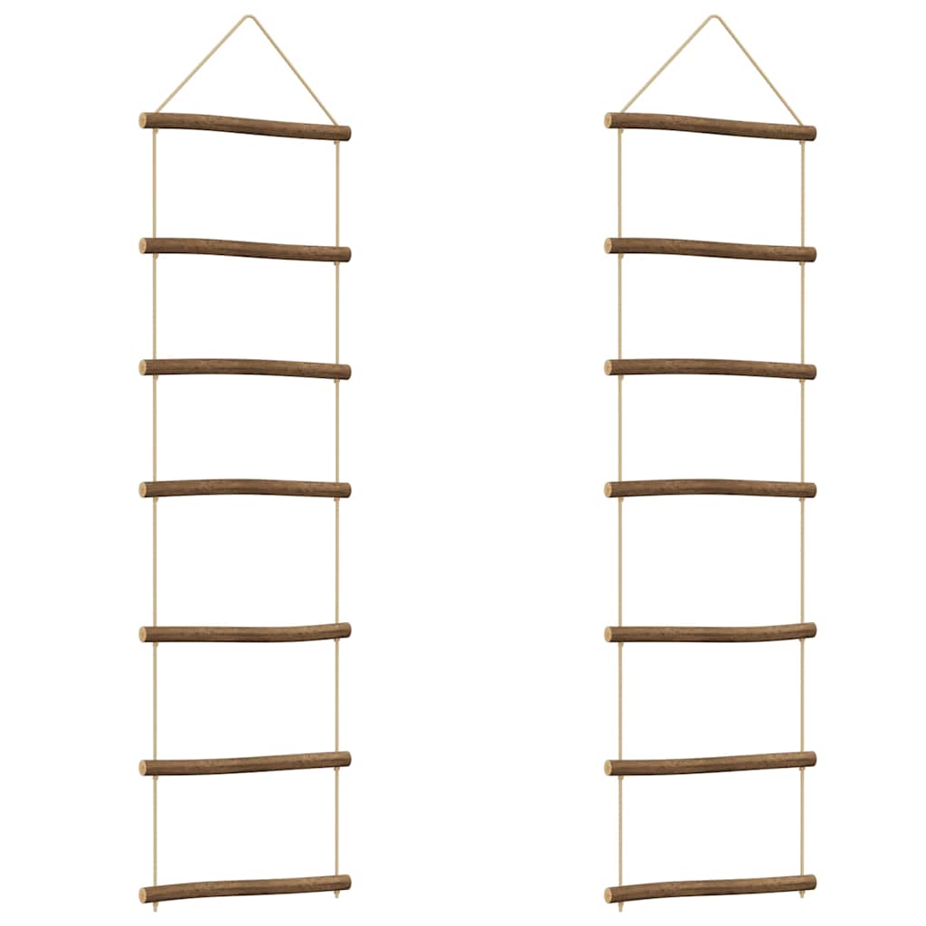 Vidaxl Wanddekoration Leiter -2 Stcs 30x100 cm Naturel Branch