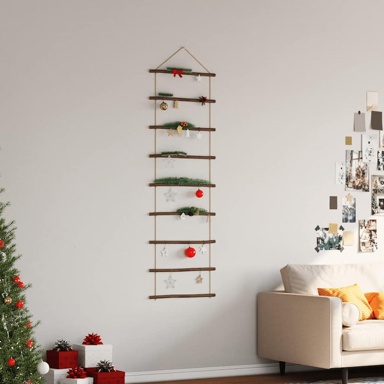 VIDAXL -Wanddekorationsleiter -50 x 150 cm Naturalz