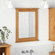 Vidaxx Spiegel Vigo honigbraun 55,5 x 5 x 70 cm massives Kiefernholz