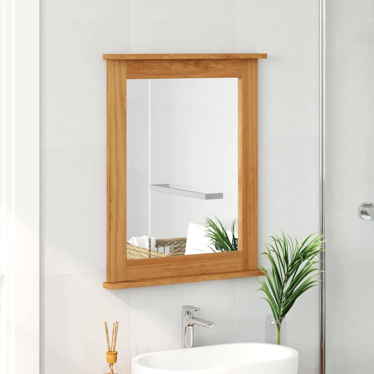 Vidaxx Spiegel Vigo honigbraun 55,5 x 5 x 70 cm massives Kiefernholz